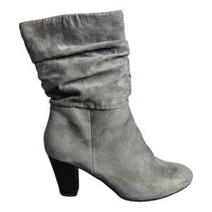 Circus by Sam Edelman Whitney Slouchy Gray Bootie Heel Boot